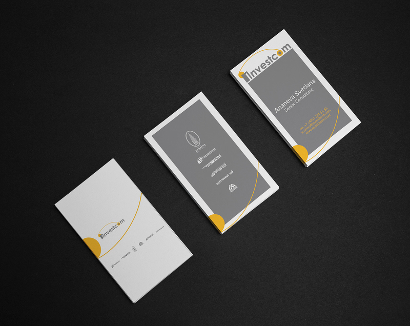 Управляющяя компания Investcom — Разработка логотипа, фирменного стиля и выставочного стенда