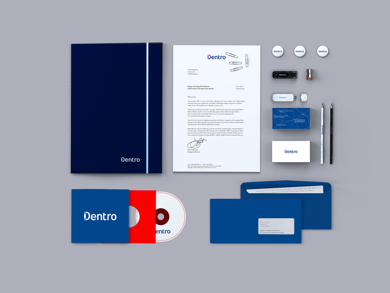 Логистическая компания «DENTRO» — Разрботка логотипа и фирменного стиля